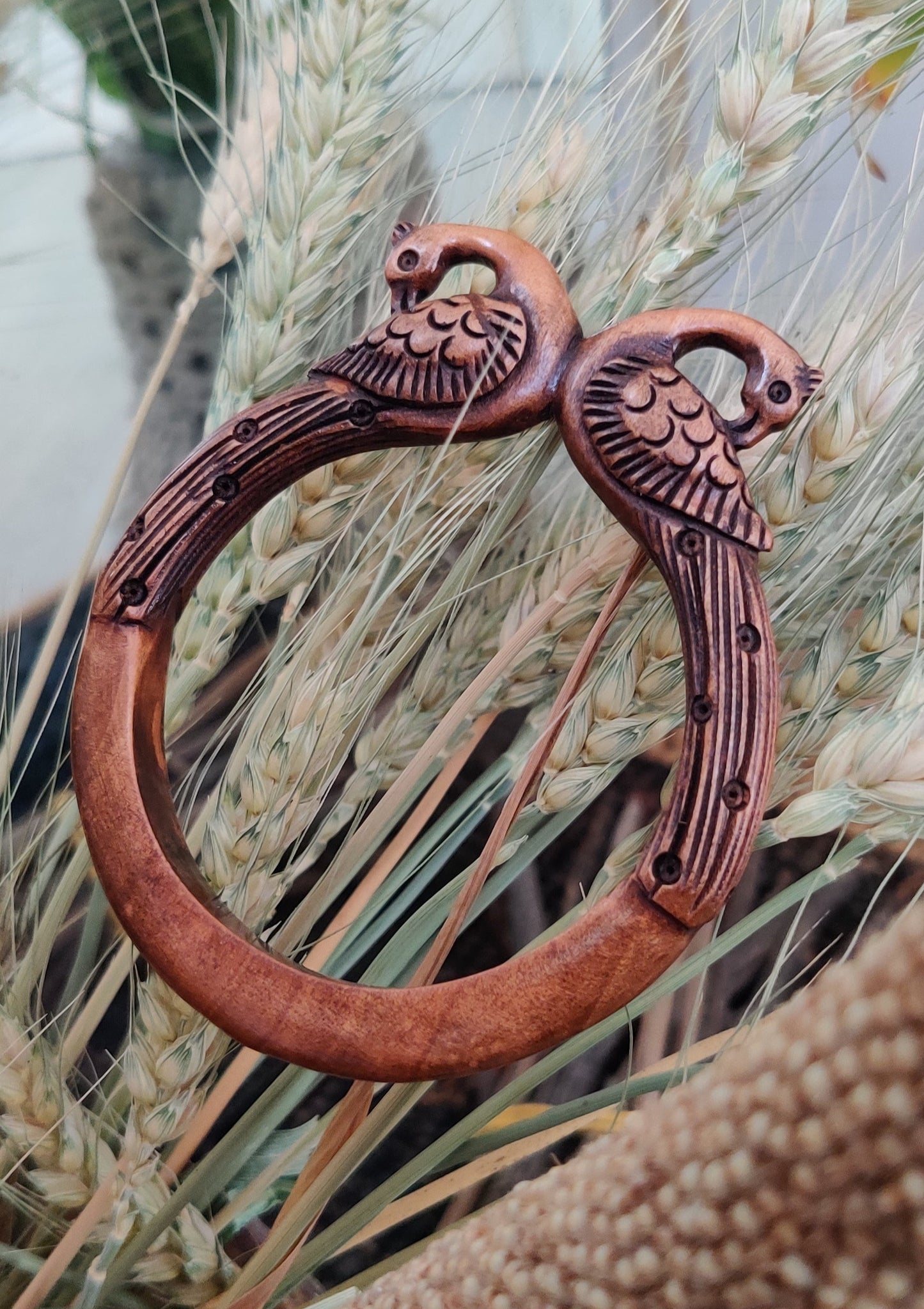 Mayuri bangles- wood/hand-carved