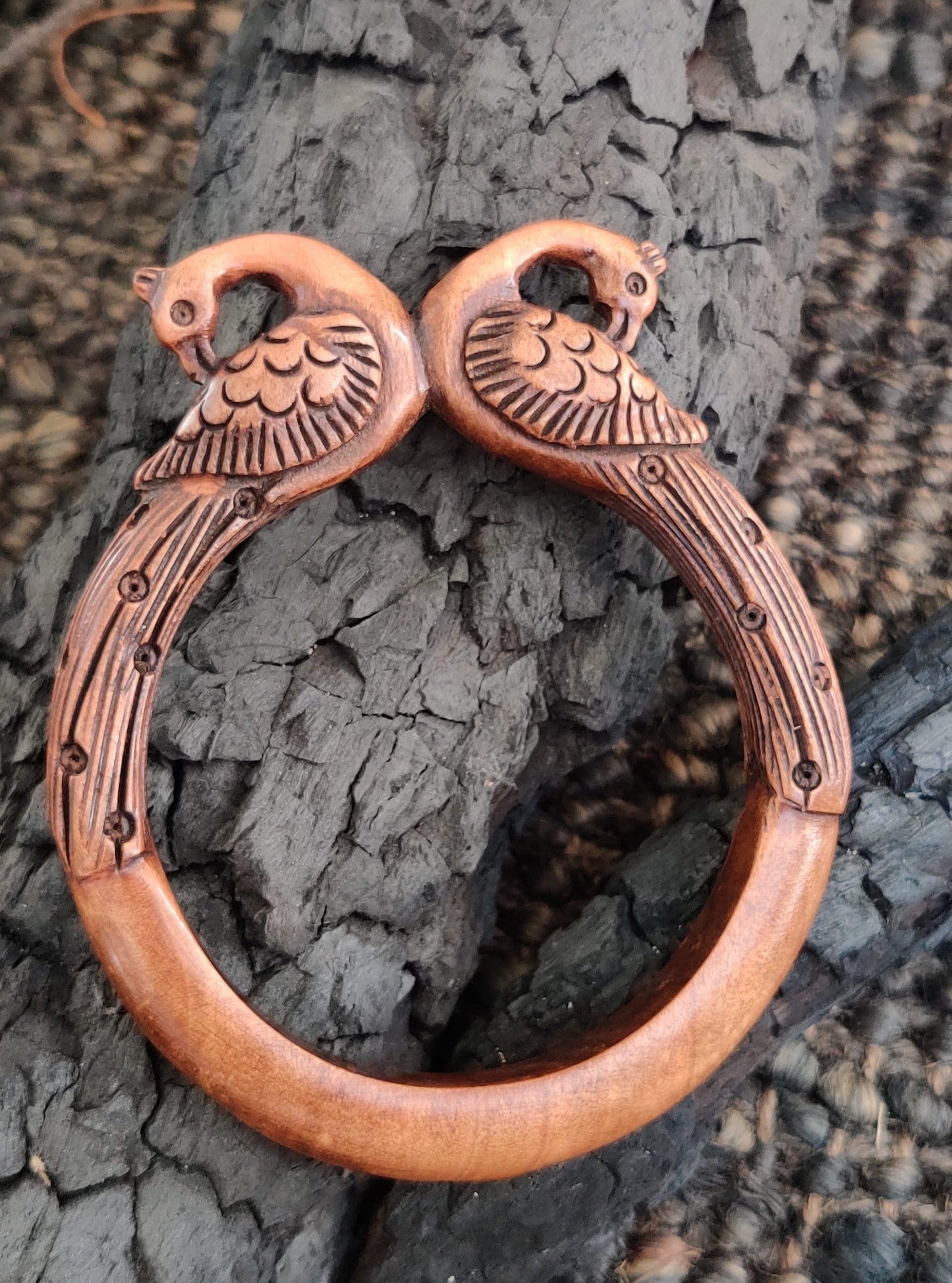 Mayuri bangles- wood/hand-carved